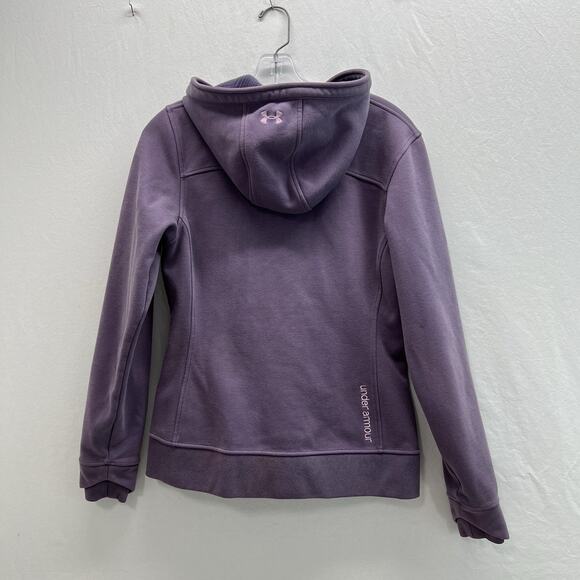 Under Armour Storm ColdGear Infrared Shield Hooded Jacket Womens Small Purple - Picture 7 of 14
